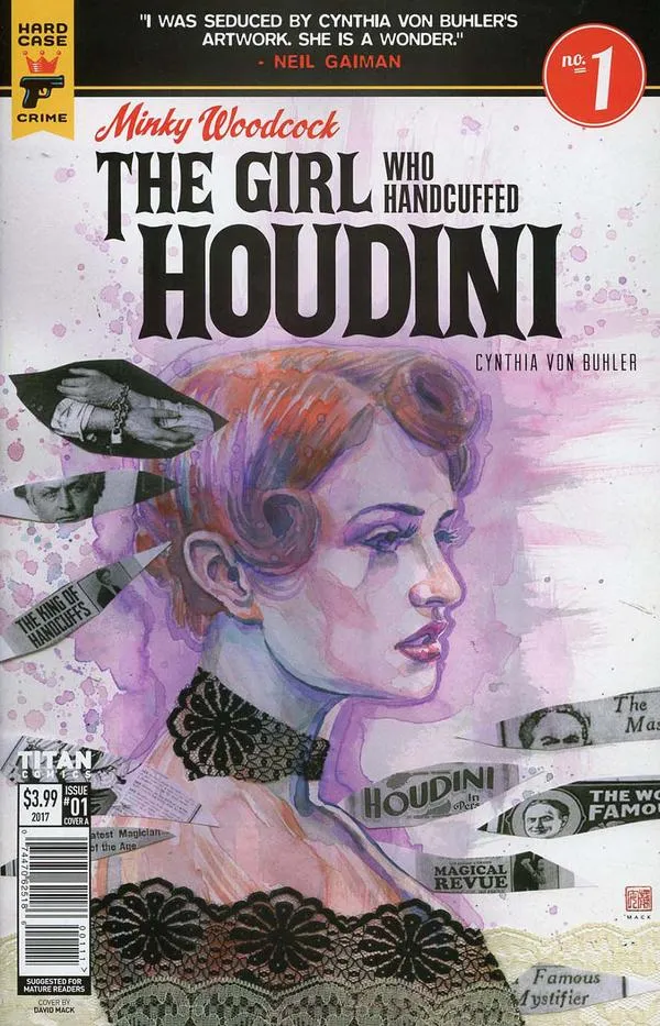 Cover of Minky Woodcock: The Girl Who Handcuffed Houdini #1