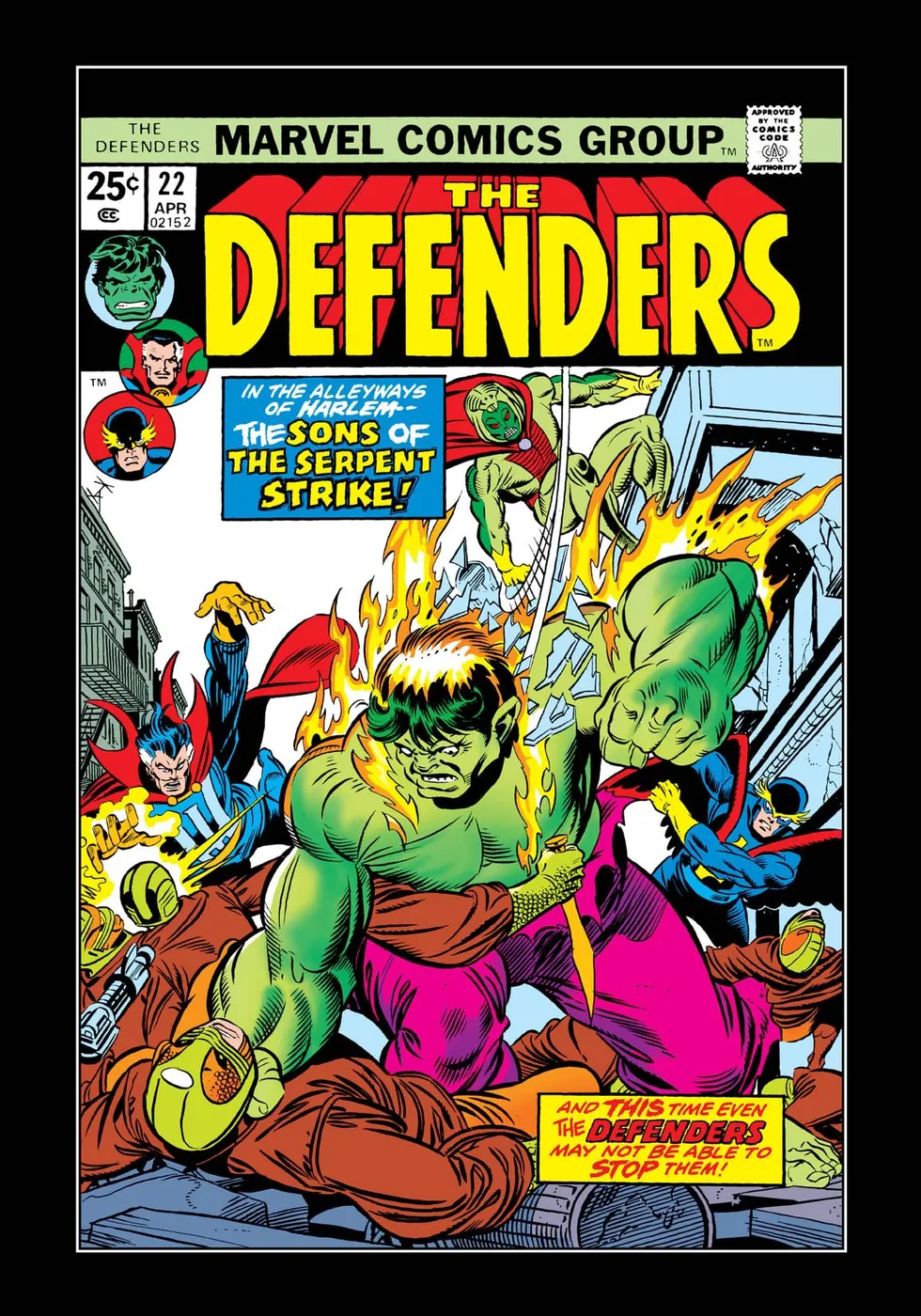 Cover of The Defenders #22