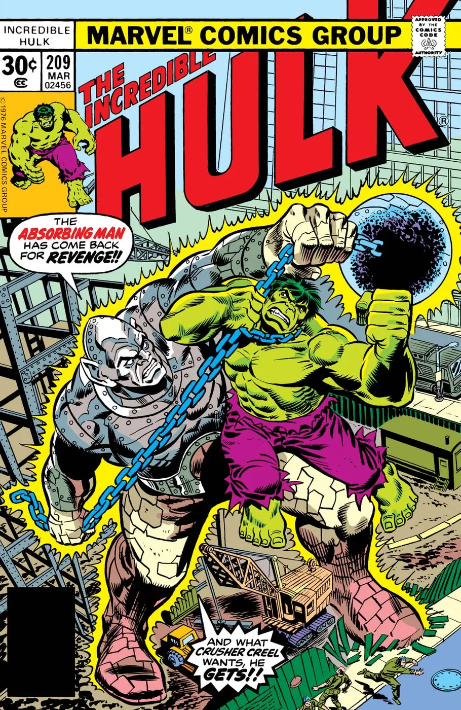 Cover of The Incredible Hulk #209