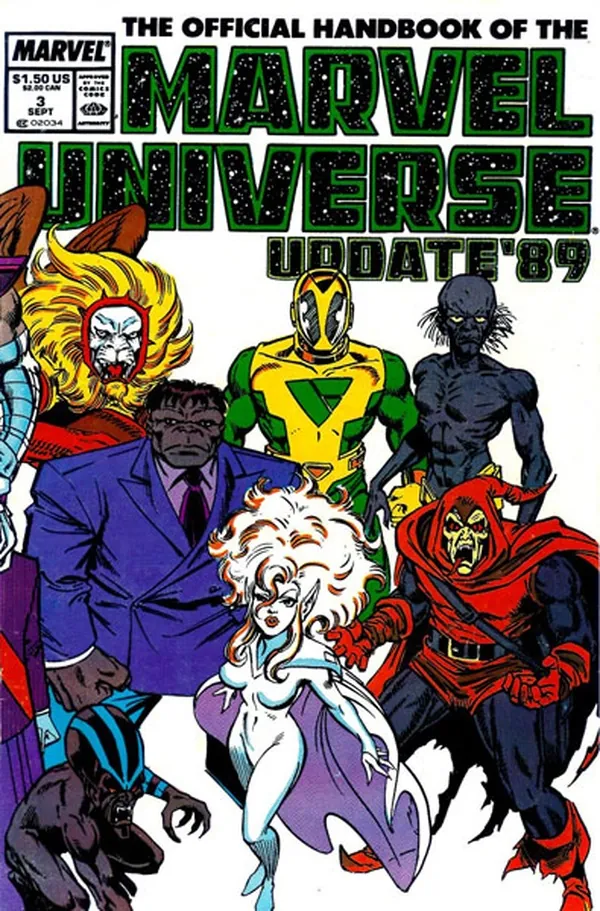 Cover of The Official Handbook of the Marvel Universe #3