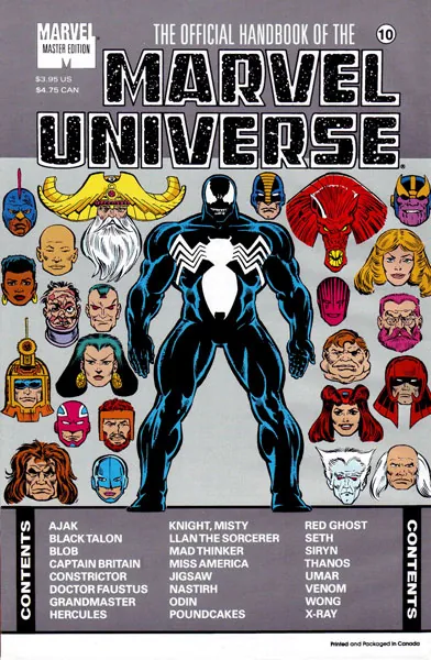 Cover of The Official Handbook of the Marvel Universe: Master Edition #10