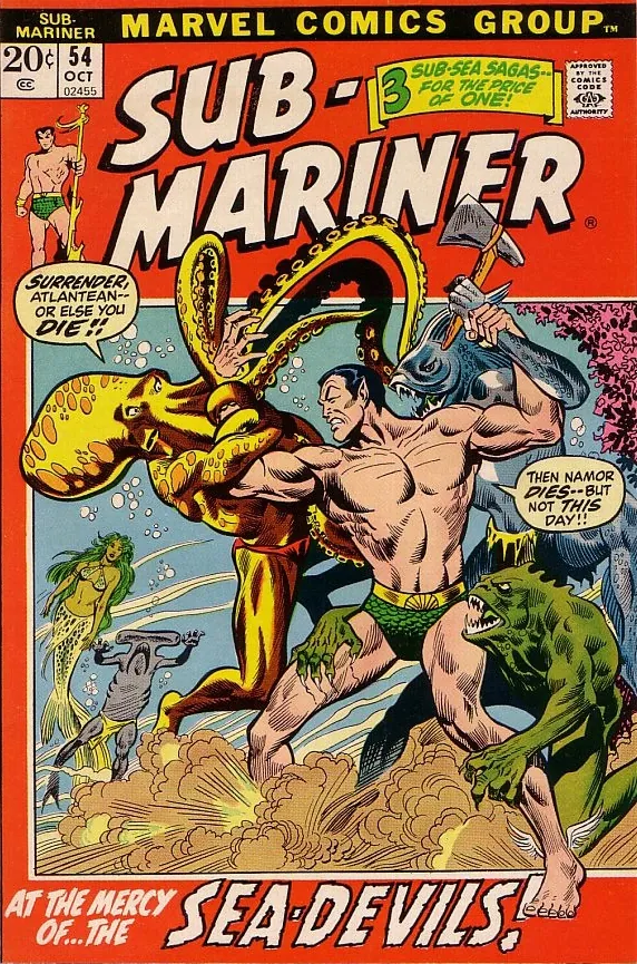Cover of Sub-Mariner #54