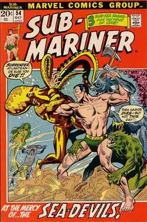 Cover of Sub-Mariner #54