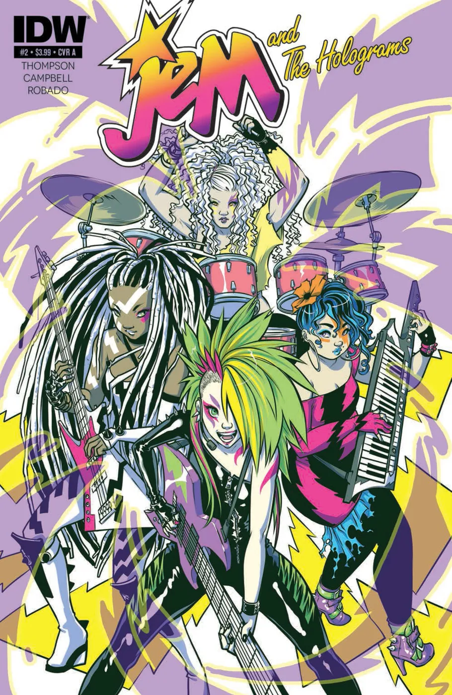 Cover of Jem and the Holograms #2