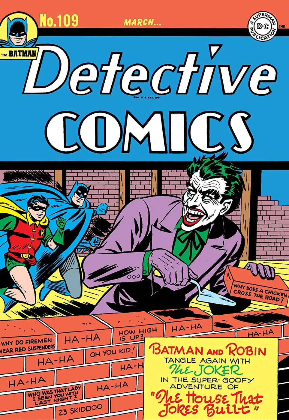 Cover of Detective Comics #109