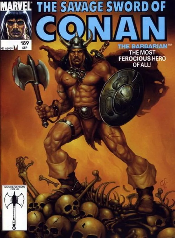Cover of The Savage Sword of Conan #189