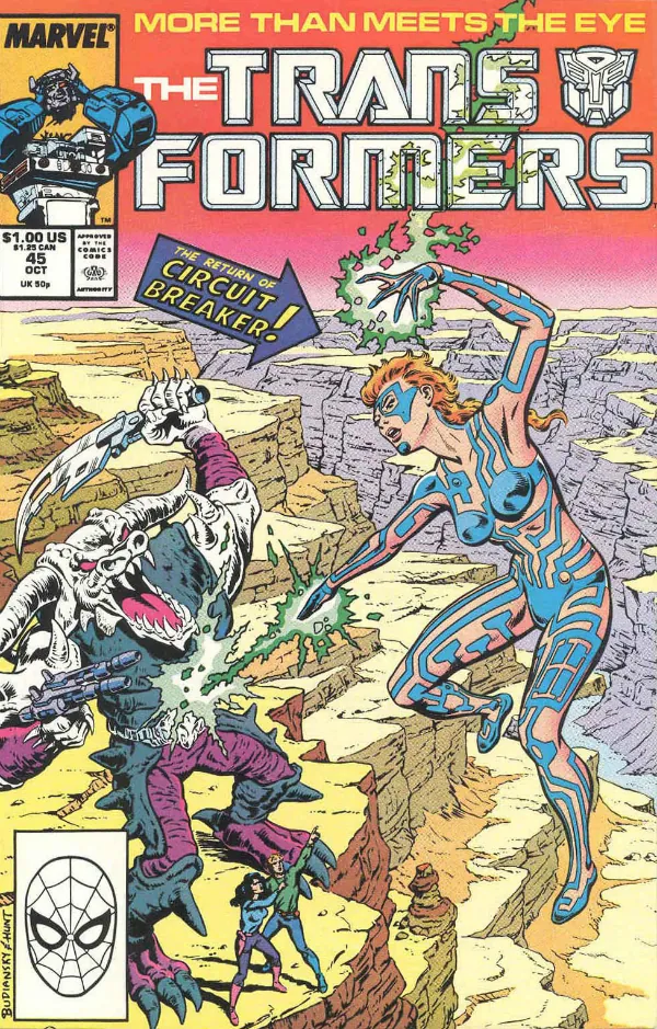 Cover of The Transformers #45