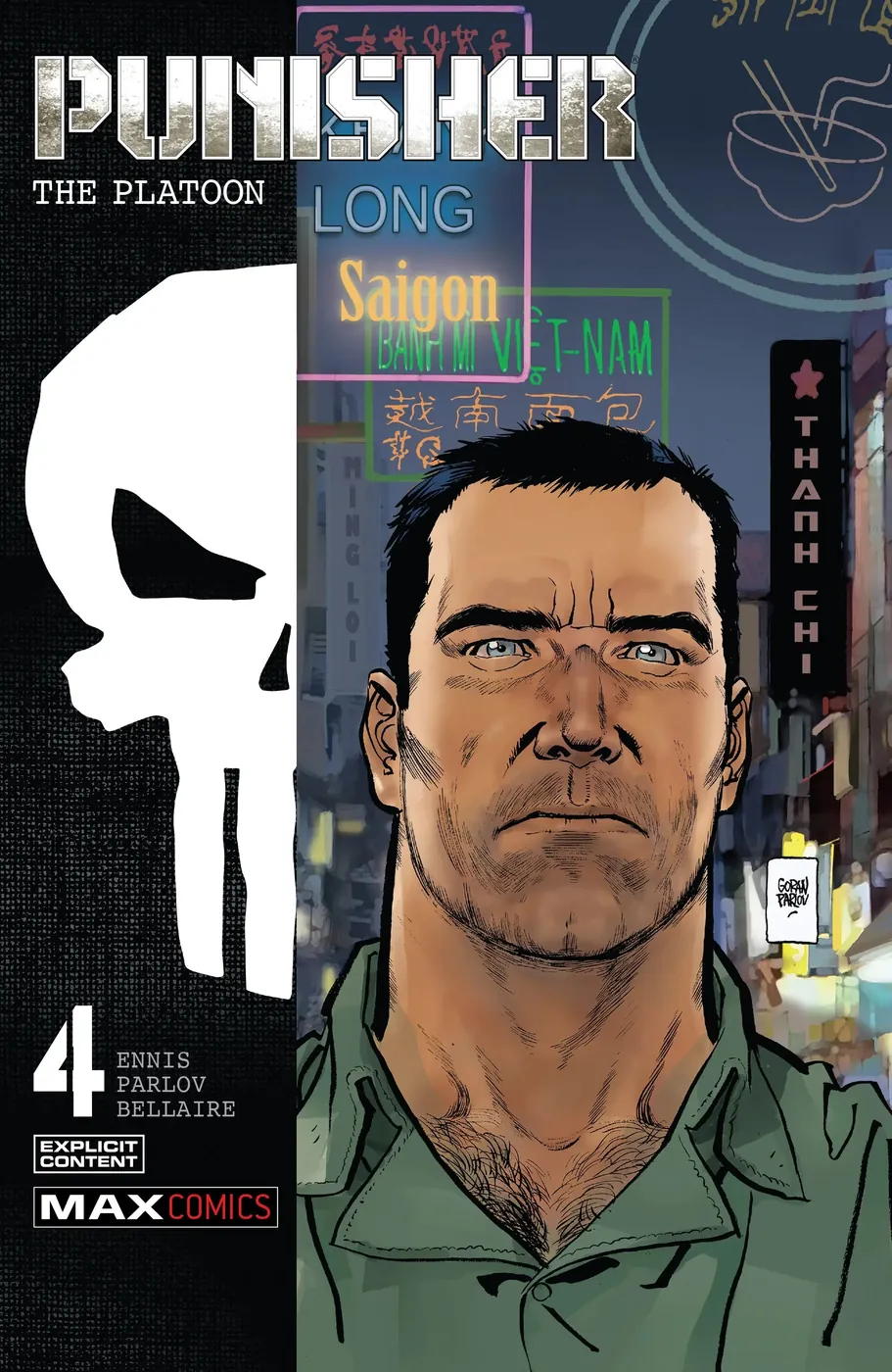 Cover of Punisher Max: The Platoon #4