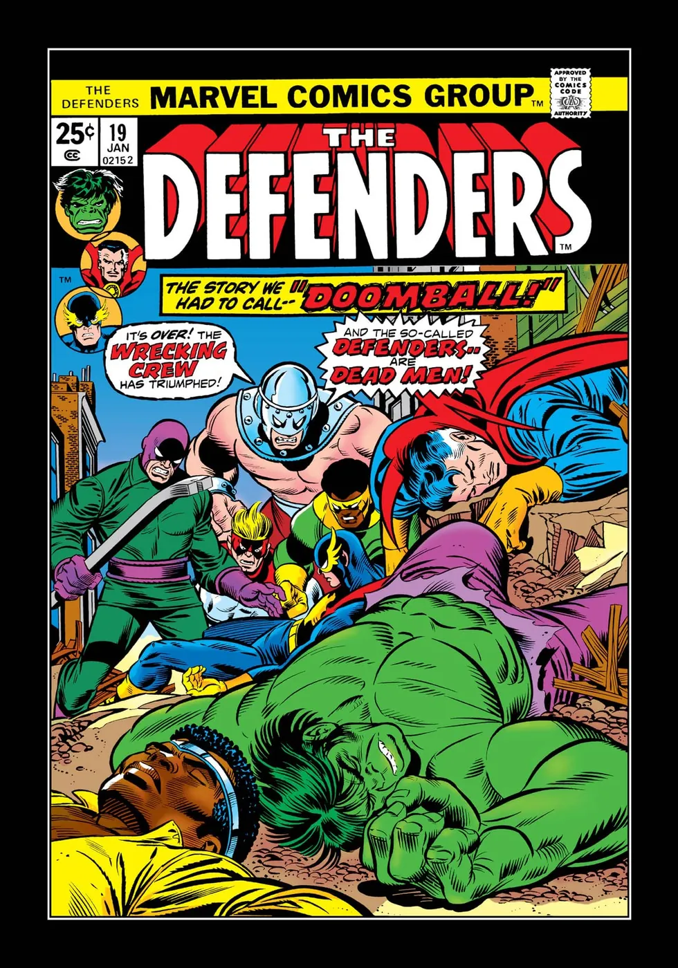 Cover of The Defenders #19