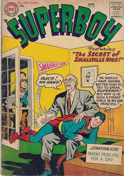 Cover of Superboy #55