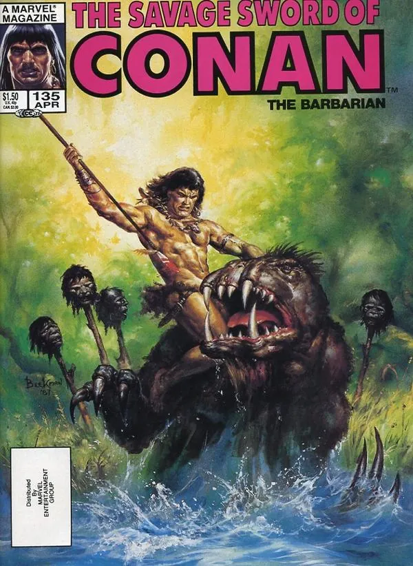 Cover of The Savage Sword of Conan #135
