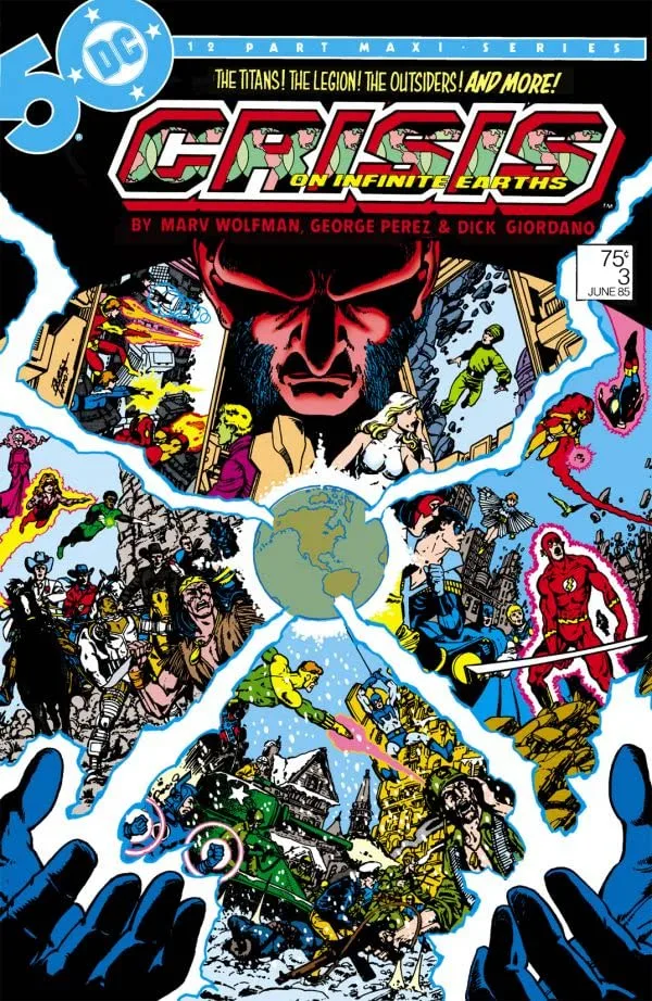 Cover of Crisis on Infinite Earths #3