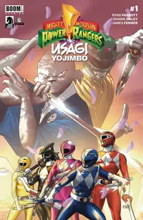 Cover of Mighty Morphin Power Rangers / Usagi Yojimbo #1