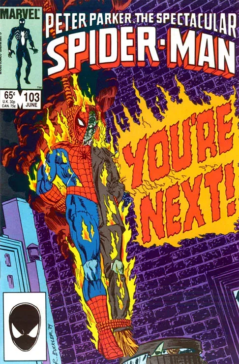 Cover of The Spectacular Spider-Man #103