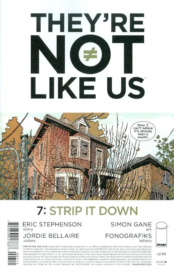 Cover of They're Not Like Us #7