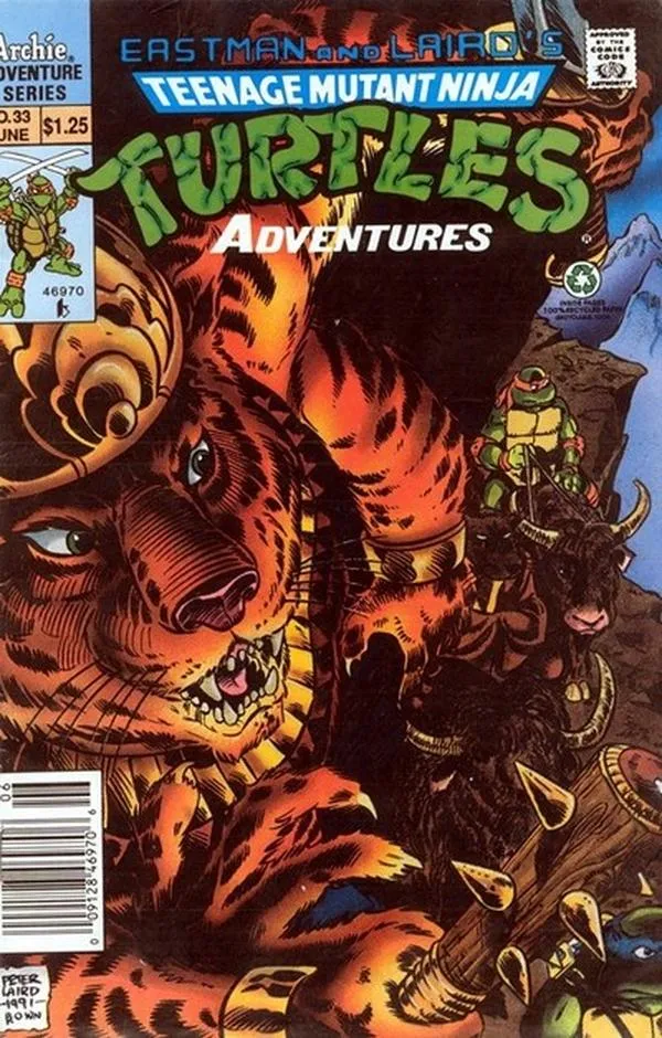 Cover of Teenage Mutant Ninja Turtles Adventures #33