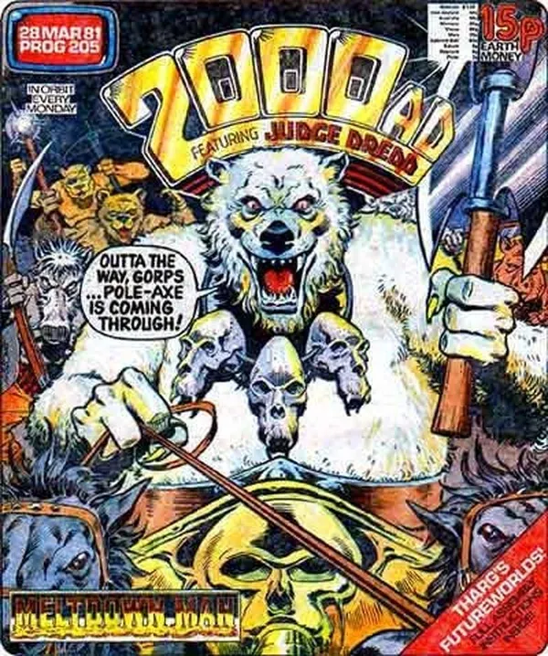 Cover of 2000 AD #205