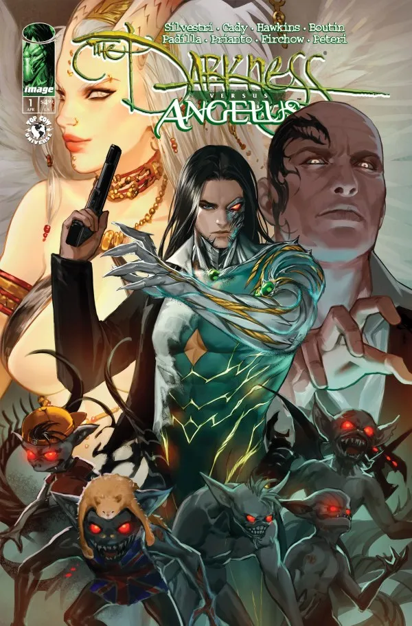 Cover of The Darkness versus Angelus #1