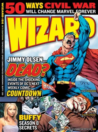 Cover of Wizard: The Comics Magazine #186