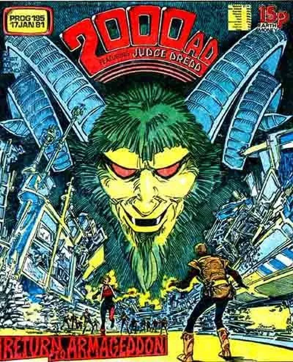 Cover of 2000 AD #195