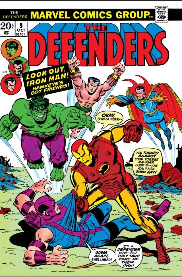 Cover of The Defenders #9