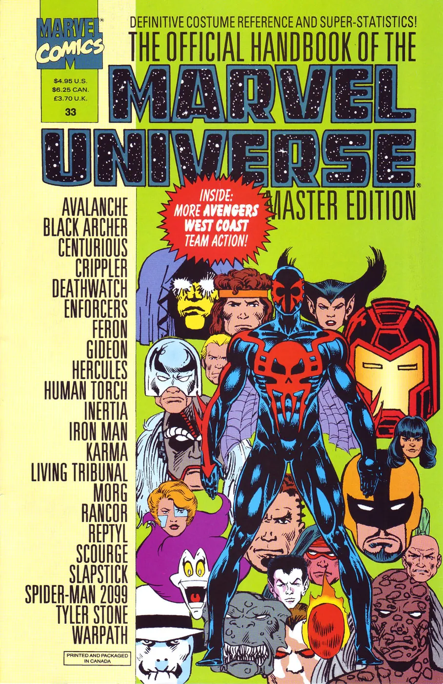 Cover of The Official Handbook of the Marvel Universe: Master Edition #33
