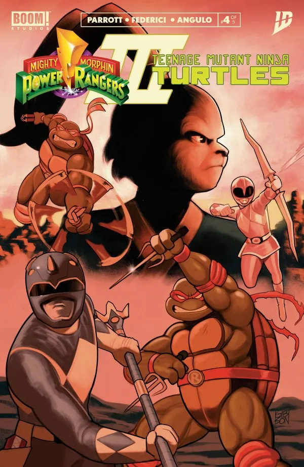 Cover of Mighty Morphin Power Rangers / Teenage Mutant Ninja Turtles III #4