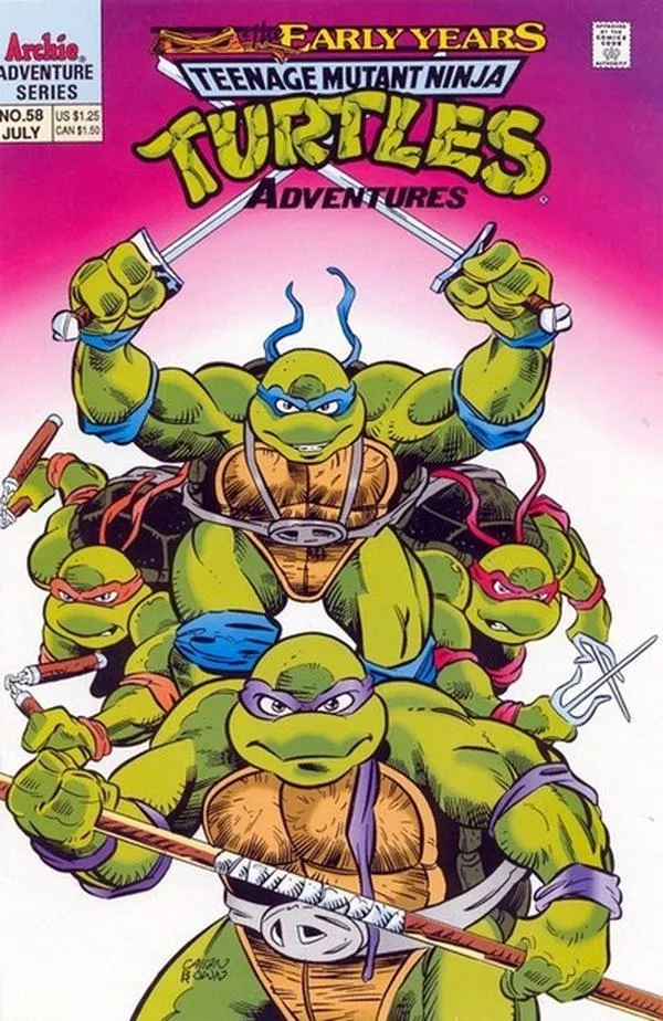 Cover of Teenage Mutant Ninja Turtles Adventures #58