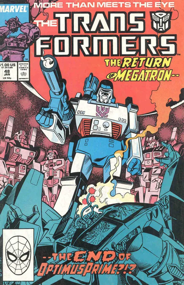 Cover of The Transformers #48
