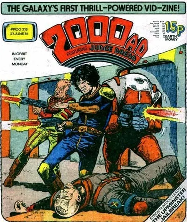 Cover of 2000 AD #218