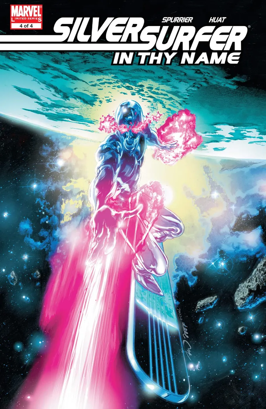 Cover of Silver Surfer: In Thy Name #4