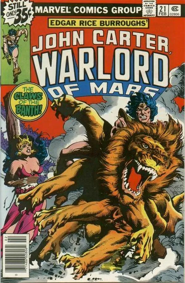 Cover of John Carter, Warlord of Mars #21