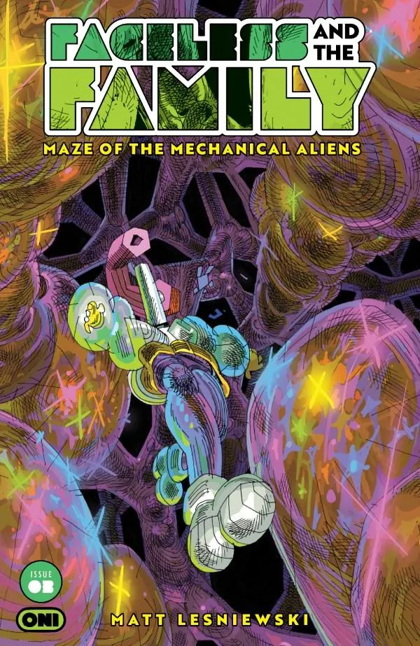 Cover of Faceless and the Family: Maze of the Mechanical Aliens #3
