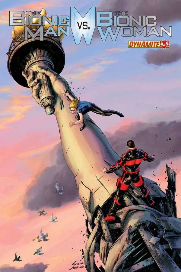 Cover of The Bionic Man vs. The Bionic Woman #3