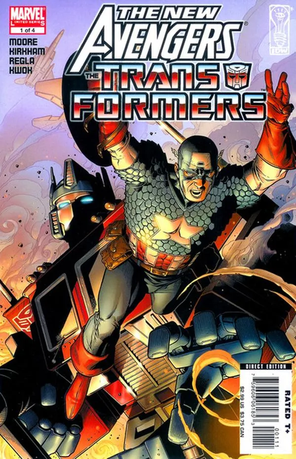 Cover of New Avengers / Transformers #1