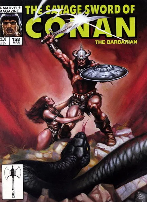 Cover of The Savage Sword of Conan #158