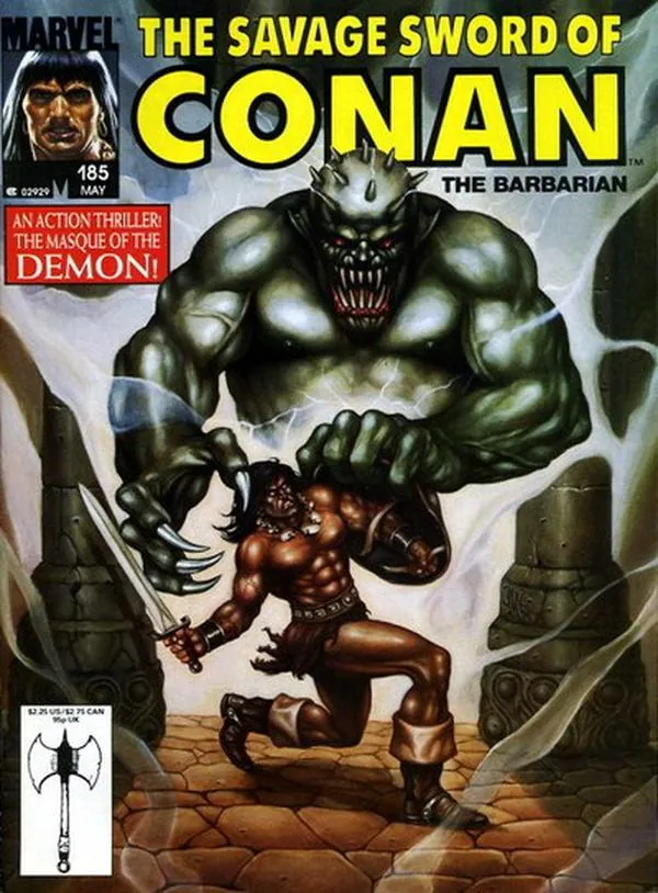 Cover of The Savage Sword of Conan #185