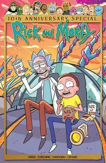 Cover of Rick and Morty 10th Anniversary Special #1