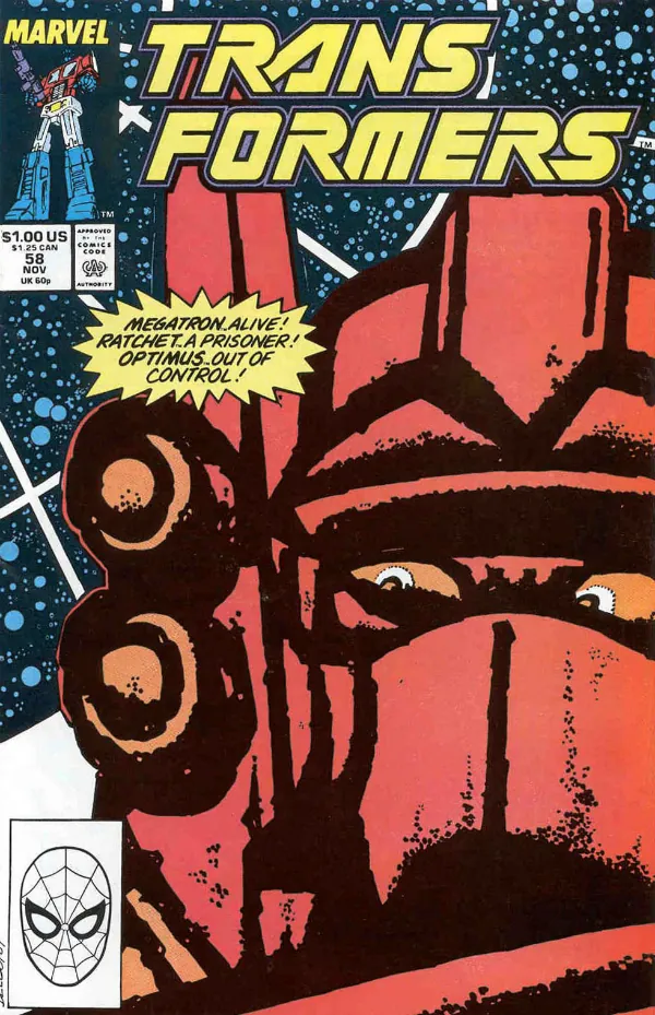 Cover of The Transformers #58