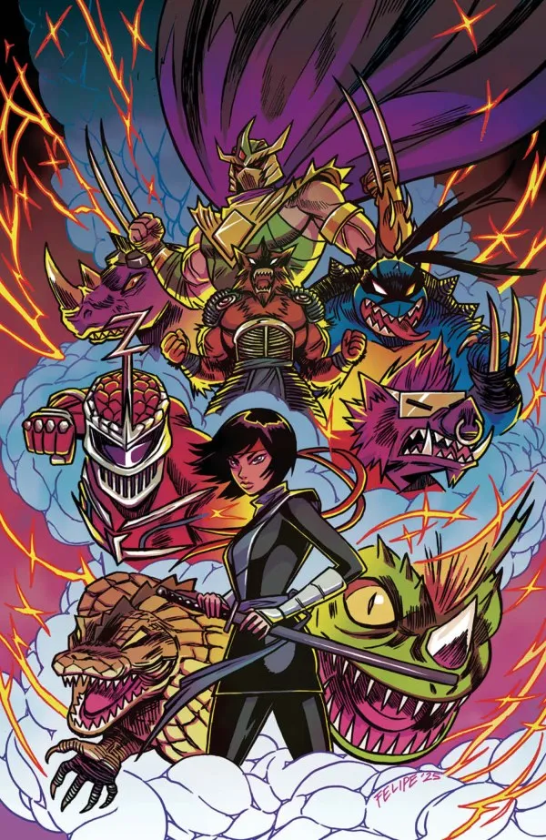 Cover of Mighty Morphin Power Rangers / Teenage Mutant Ninja Turtles III #2
