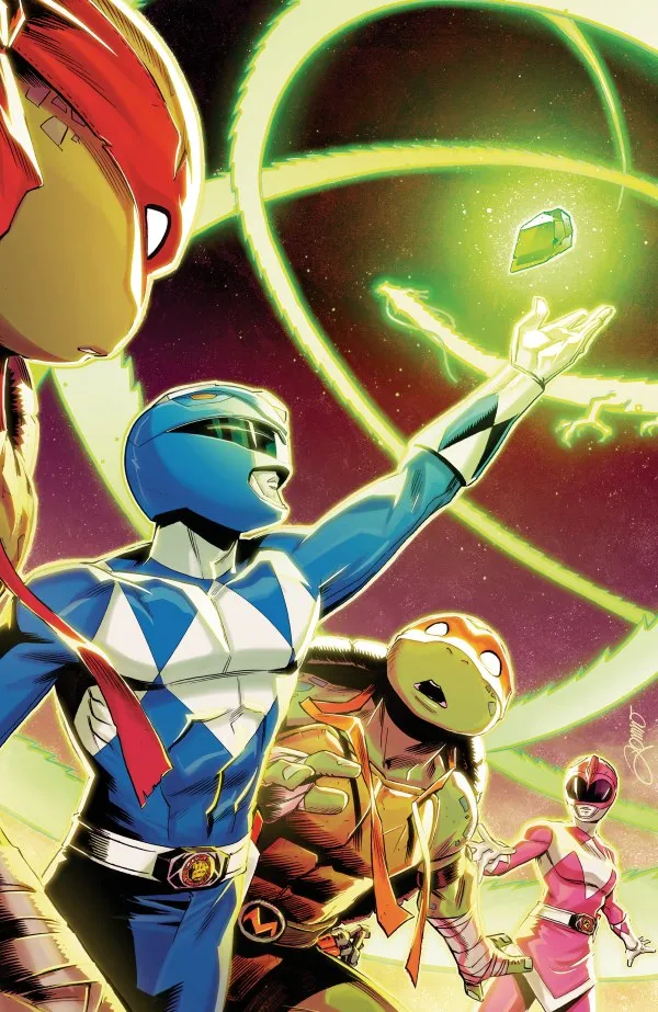 Cover of Mighty Morphin Power Rangers / Teenage Mutant Ninja Turtles III #4
