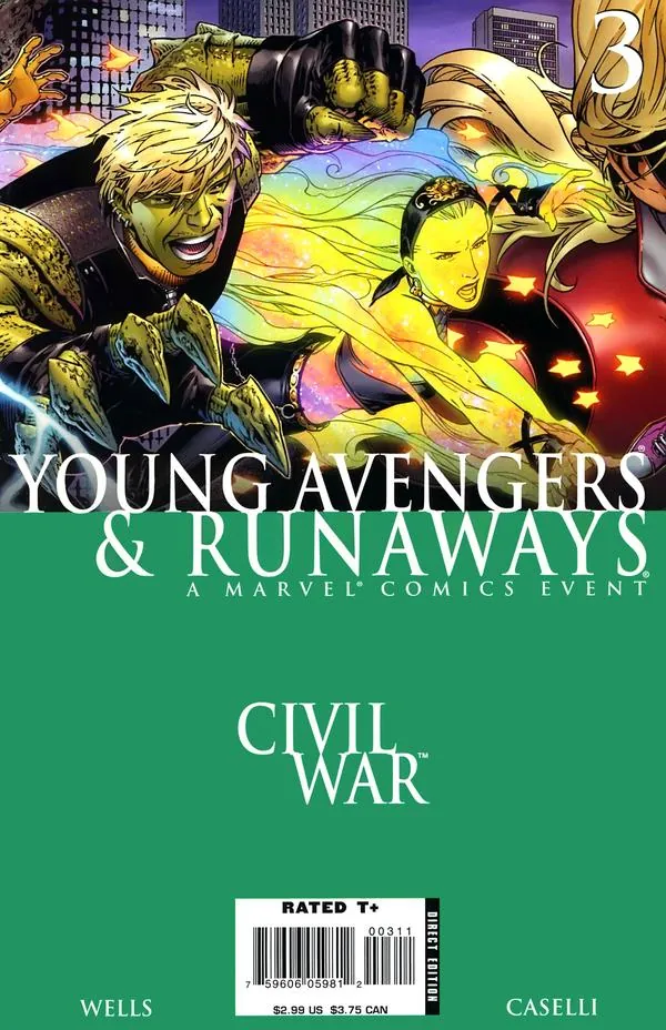 Cover of Civil War: Young Avengers & Runaways #3