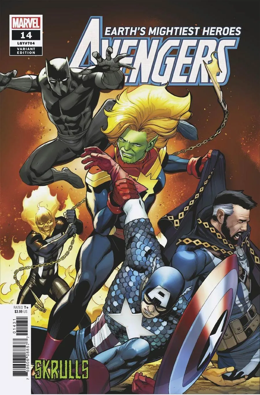 Cover of Avengers #14 (704)