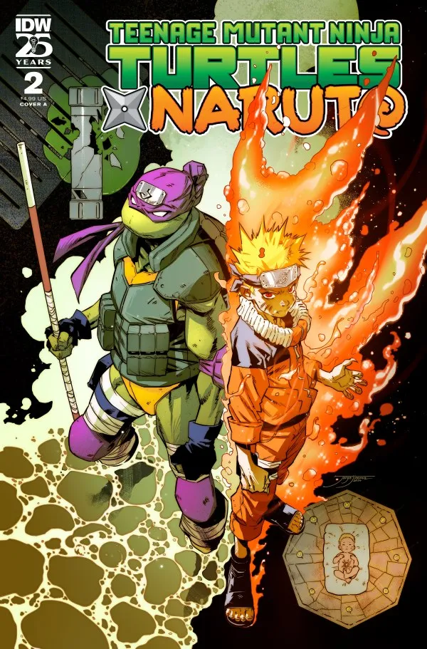 Cover of Teenage Mutant Ninja Turtles / Naruto #2
