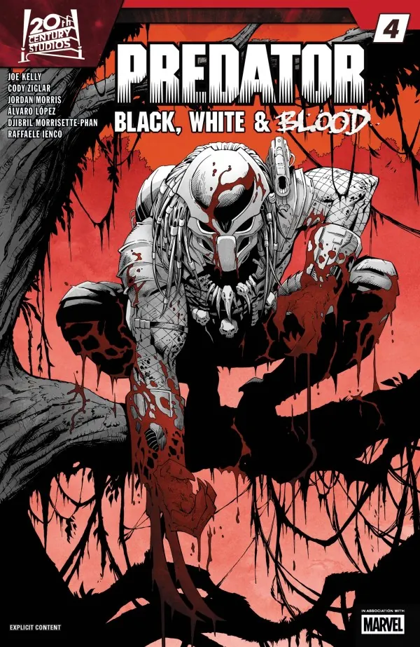 Cover of Predator: Black, White & Blood #4