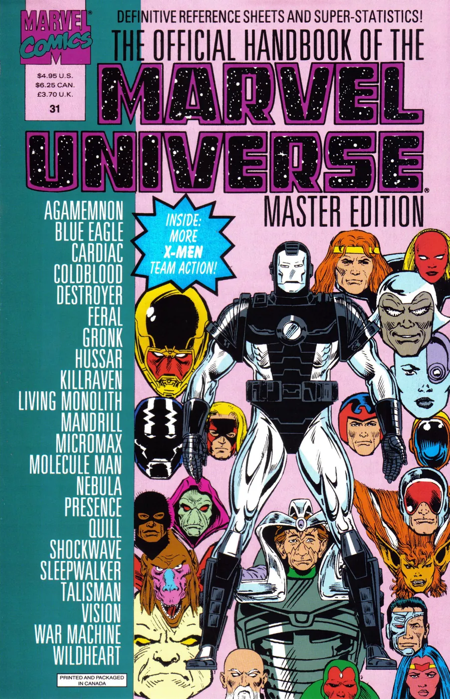 Cover of The Official Handbook of the Marvel Universe: Master Edition #31
